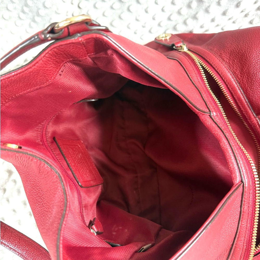 Coach Red Shoulder Bag - Picture 3 of 9